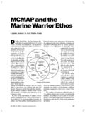 MCMAP and the Marine Warrior Ethos