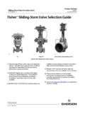 Fisher Sliding Stem Valve Selection Guide