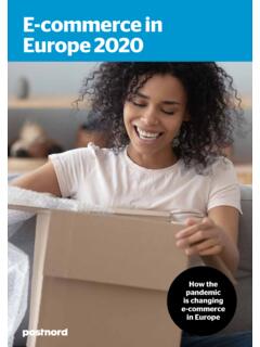 E-commerce in Europe 2020 - PostNord