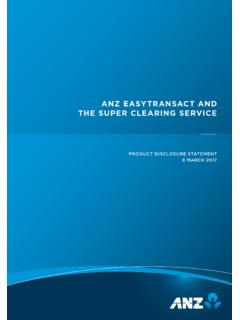 ANZ EASYTRANSACT AND THE SUPER CLEARING …