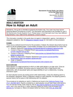 ADULT ADOPTION - California