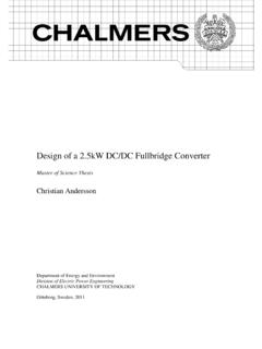 Design of a 2.5kW DC/DC Fullbridge Converter