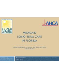 MEDICAID LONG-TERM CARE IN FLORIDA - fdhc.state.fl.us