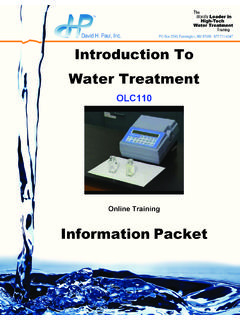 Information Packet - Reverse Osmosis Water Treatment …