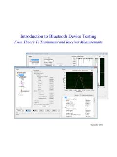 Introduction to Bluetooth Device Testing - NI