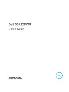 Dell S3422DWG Monitor User's Guide