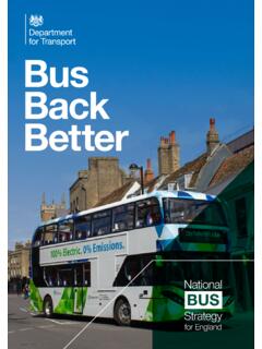 Bus Back Better - GOV.UK