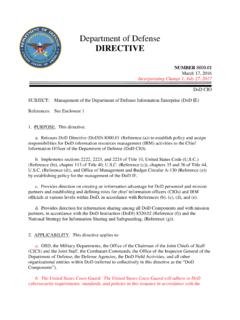 Department of Defense DIRECTIVE