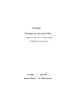 Boungbi: Sendagui na may-ngo kodro - University of Michigan