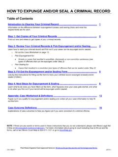 HOW TO EXPUNGE AND/OR SEAL A CRIMINAL RECORD