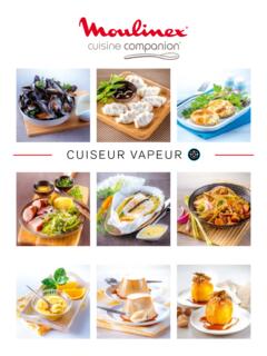 CUISEUR VAPEUR - Cuisine Companion de Moulinex votre ...
