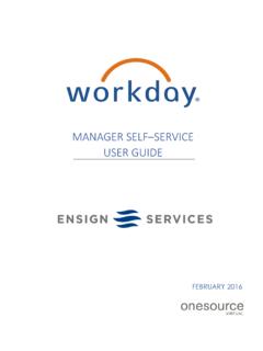 MANAGER SELF SERVICE USER GUIDE - Workday at …