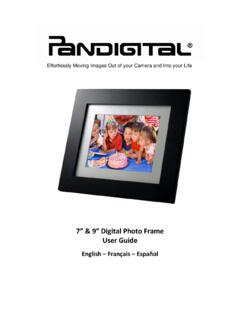 7” &amp; 9” Digital Photo Frame User Guide