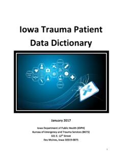 Iowa Trauma Patient Data Dictionary - idph.iowa.gov