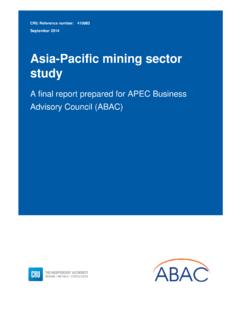 Asia-Pacific mining sector study - National Center …
