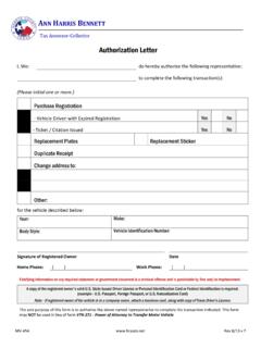 Authorization Letter - hctax.net