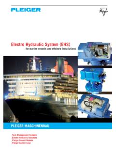 Electro Hydraulic System (EHS) - Pleiger Group