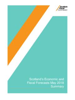 Scotland’s Economic and Fiscal Forecasts May 2018 Summary