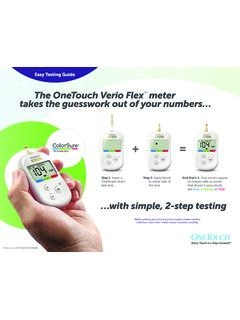 The OneTouch Verio Flex meter takes the guesswork out of ...