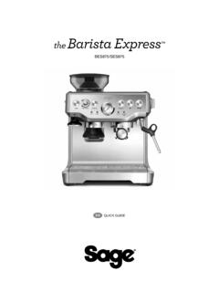 the Barista Express - Sage Appliances