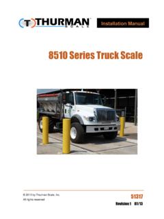 8510 Series Truck Scale - thurmanscale.com