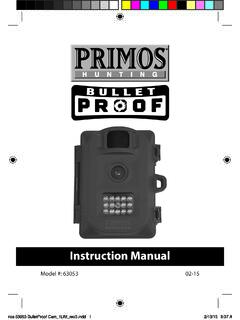 Instruction Manual - Primos