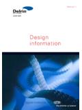 Delrin&#174; Design Information - DuPont USA