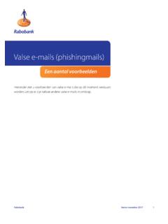 Valse e-mails (phishingmails) - rabobank.nl
