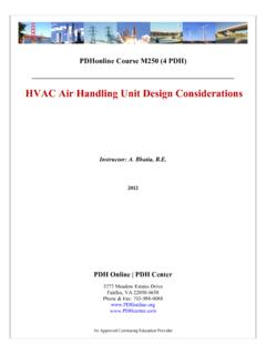 HVAC Air Handling Unit Design Considerations
