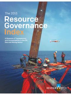 The 2013 Resource Governance Index - eisourcebook.org