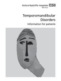 Temporomandibular Disorders - ou h
