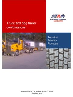 Truck and dog trailer combinations