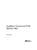 TaqMan Universal PCR Master Mix - Applied …
