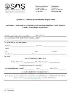 Apostille or Certificate of Authentication Request Form ...