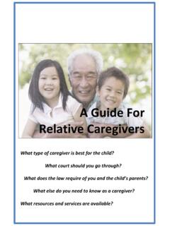 A Guide For Relative Caregivers - Mass.gov