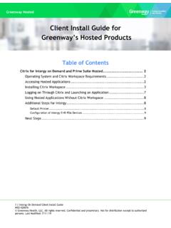 Client Install Guide - Greenway Health