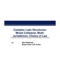 Complex Loan Structures: Mixed Collateral, Multi ...