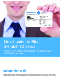 Quick guide to Blue member ID cards - PA
