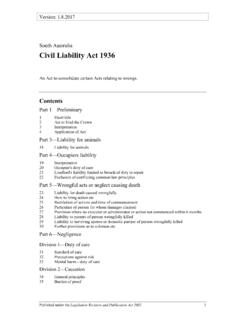 Civil Liability Act 1936 - legislation.sa.gov.au