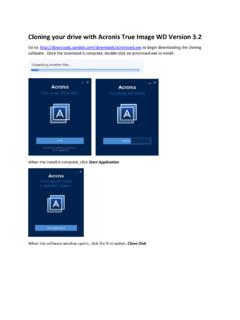 Cloning your drive with Acronis True Image WD Version 3