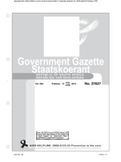 Government Gazette Staatskoerant - dti