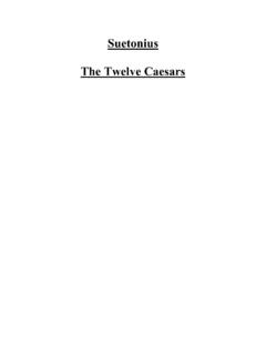 Suetonius The Twelve Caesars - World Library