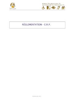 R&#201;GLEMENTATION - E.R.P. - Audit de voiries et de …