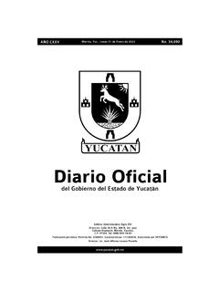 Diario Oficial - yucatan.gob.mx