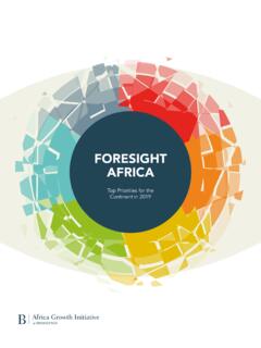 FORESIGHT AFRICA - brookings.edu