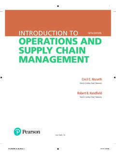 INTRODUCTION TO OPERATIONS AND SUPPLY CHAIN ... - …