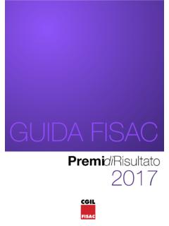 Guida ai Premi di Risultato 2017 - fisac-cgil.it