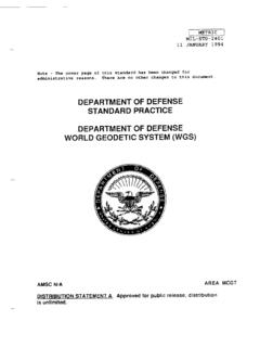 DEPARTMENT OF DEFENSE STANDARD PRACTICE …