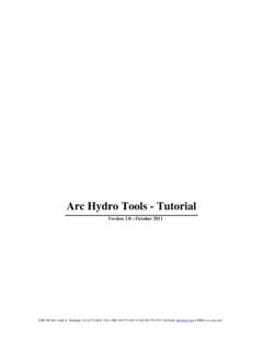 Arc Hydro Tools 2.0 - Tutorial - Esri