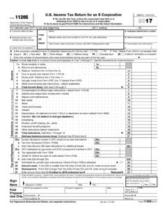 2017 Form 1120S - IRS tax forms